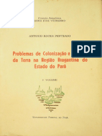 Problemas de Colonização e de Uso Da Terra Na Região Bragantina Do Estado Do Pará. 1º Volume