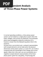 Transient Analysis of Three-Phase Power Systems