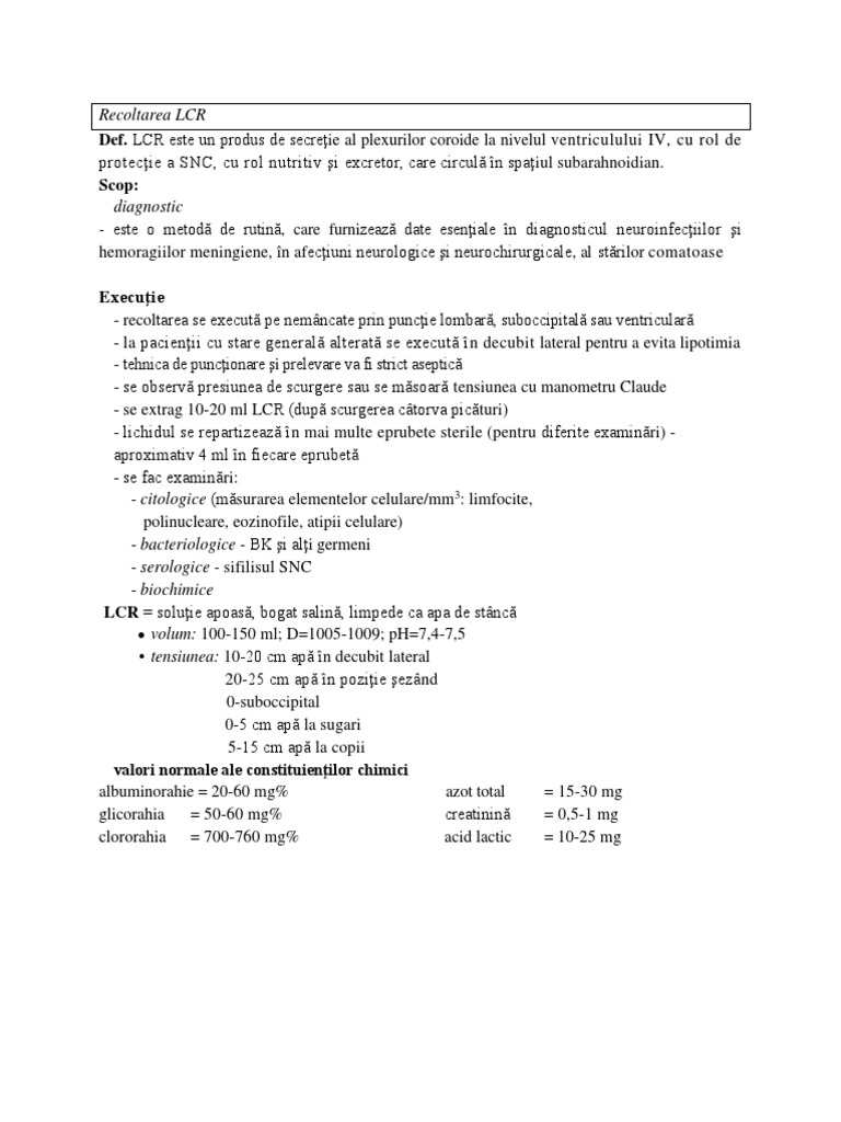 Recoltarea LCR | PDF
