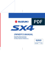 Suzuki Sx4 Sx4 Sedan Owners Manual 121535