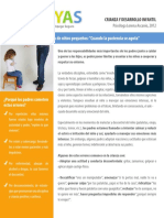 Errores frecuentes en la Crianza de niños pequeños- “Cuando la paciencia se agota”