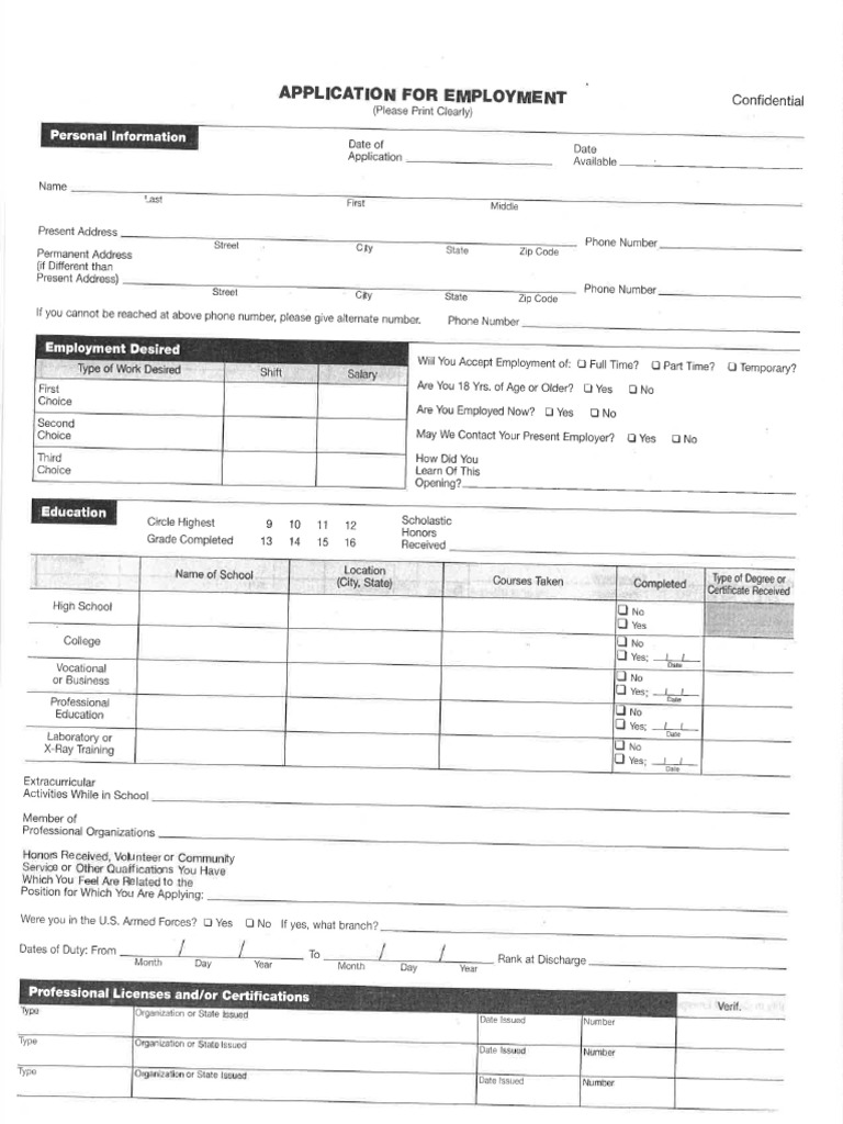 Cna Application | PDF | Employment | Justice