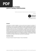 O Psicólogo Na Atenção à Criança No Hospital