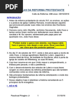 As 5 Solas Da Reforma Protestante