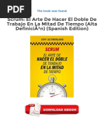 Download Free eBooks Scrum El Arte de Hacer El Doble de Trabajo en La Mitad de Tiempo Alta Definicin Spanish Edition Available to Downloads by DaNi Alexis SN363792348 doc pdf