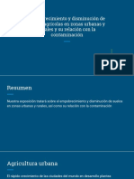 Empobrecimiento y Disminución de Suelos Agrícolas en Zonas Urbanas y Rurales y Su Relación Con La Contaminación