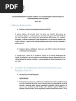 Política Nacional de Zonas Rezagadas. Evaluaci n PZR y Propuestas Futuras 