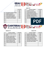 Lista Creciendo Santa Anita 2016