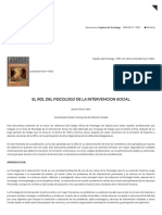 Rol del Psicólogo Social