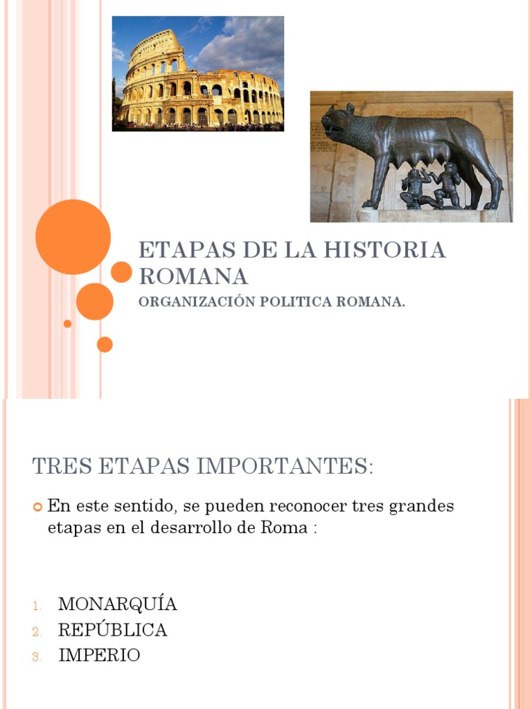 Tres etapas del imperio romano | PDF | Viajes y turismo | Clásicos
