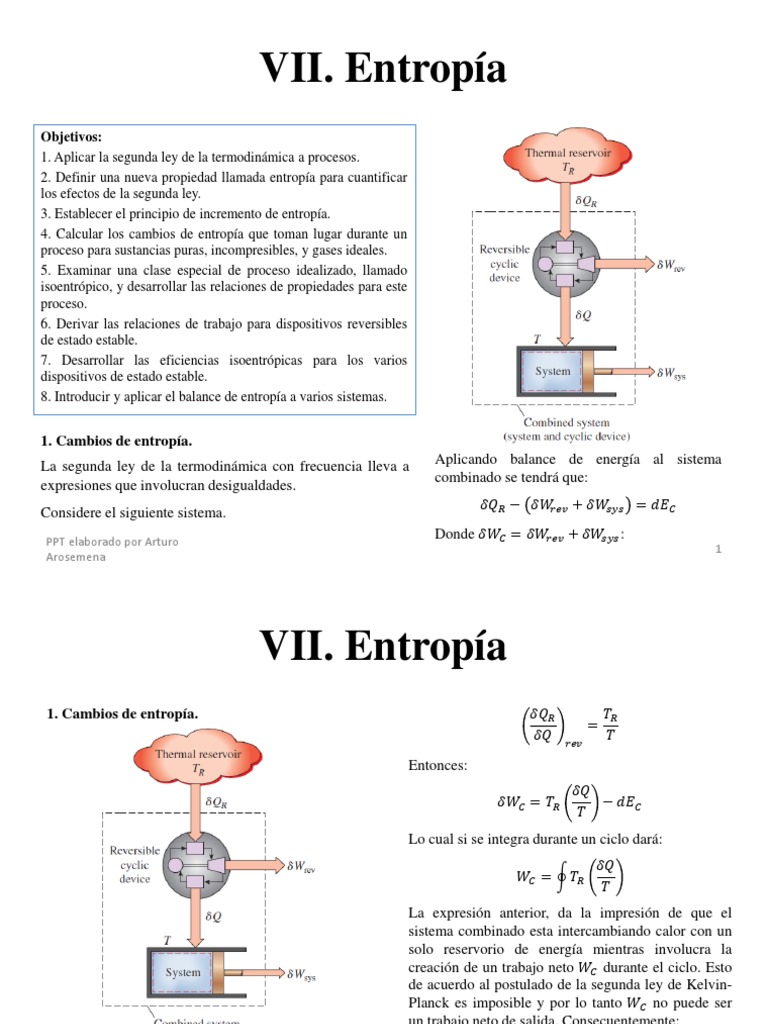 Cambios de Entropía en Termodinámica | PDF | Entropía | Temperatura
