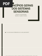 Aula 11 Princípios Gerais Dos Sistemas Sensoriais