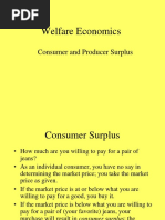 Consumer and Producer Surplus