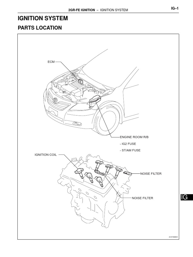 2GR-FE Ignition PDF | PDF | Ignition System | Electrical Connector