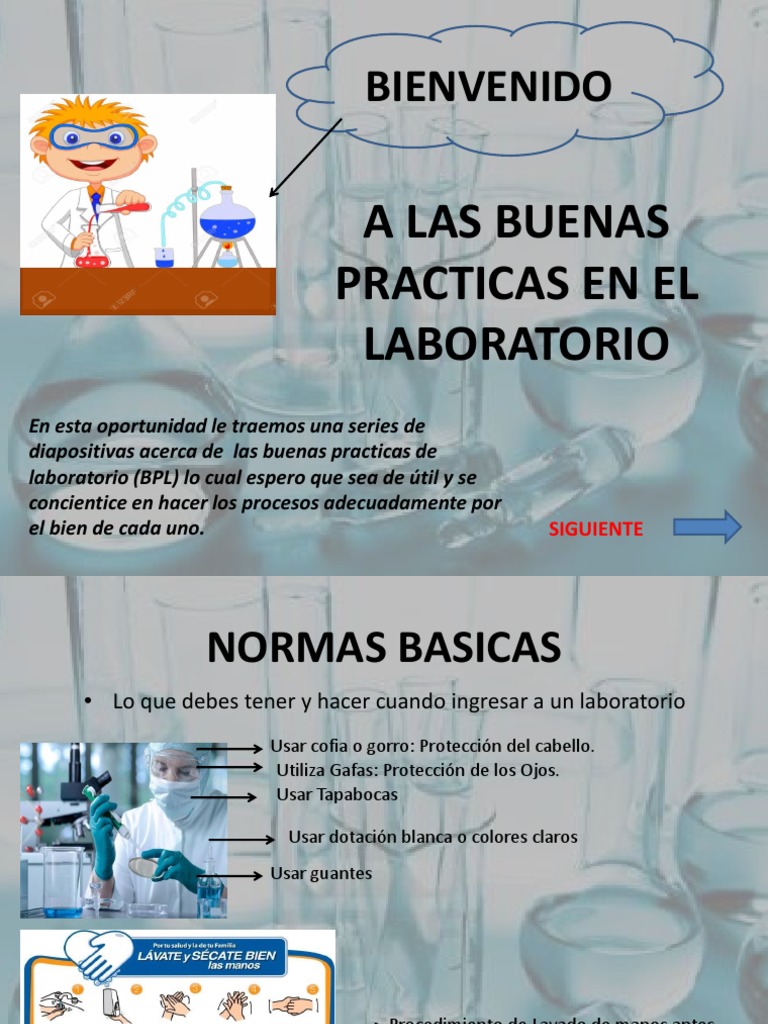 A Las Buenas Practicas en El Laboratorio