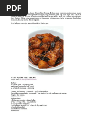 Secubit Garam Ayam Masak Kari Kering