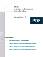 Lectute2_Major Components and Classification