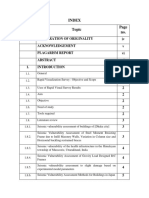 Index Topic No.: Declaration of Originality IV Acknowledgement V Plagarism Report VI VII 1. 1 1 1 2 2 2 2 2 3 3