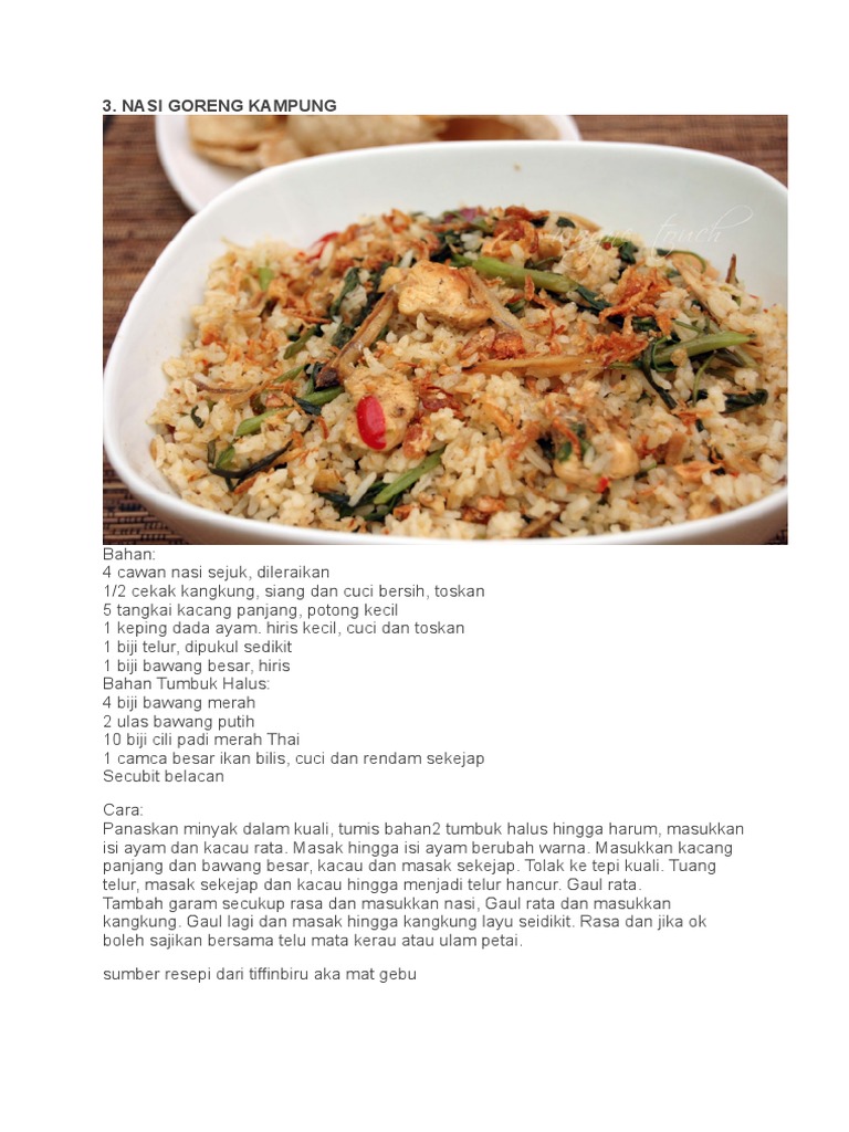 Nasi Goreng Kampung Pdf
