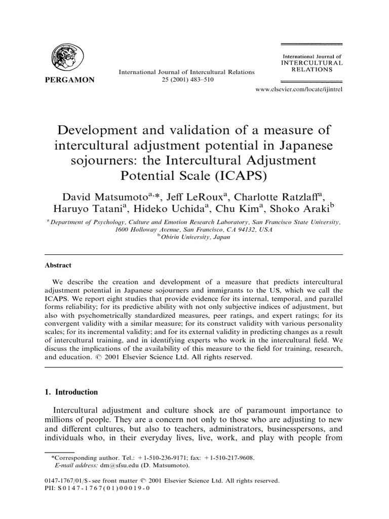 2001-ICAPS Development Validation | PDF | Validity (Statistics ...