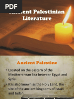 1 Ancient Palestinian Literature 1