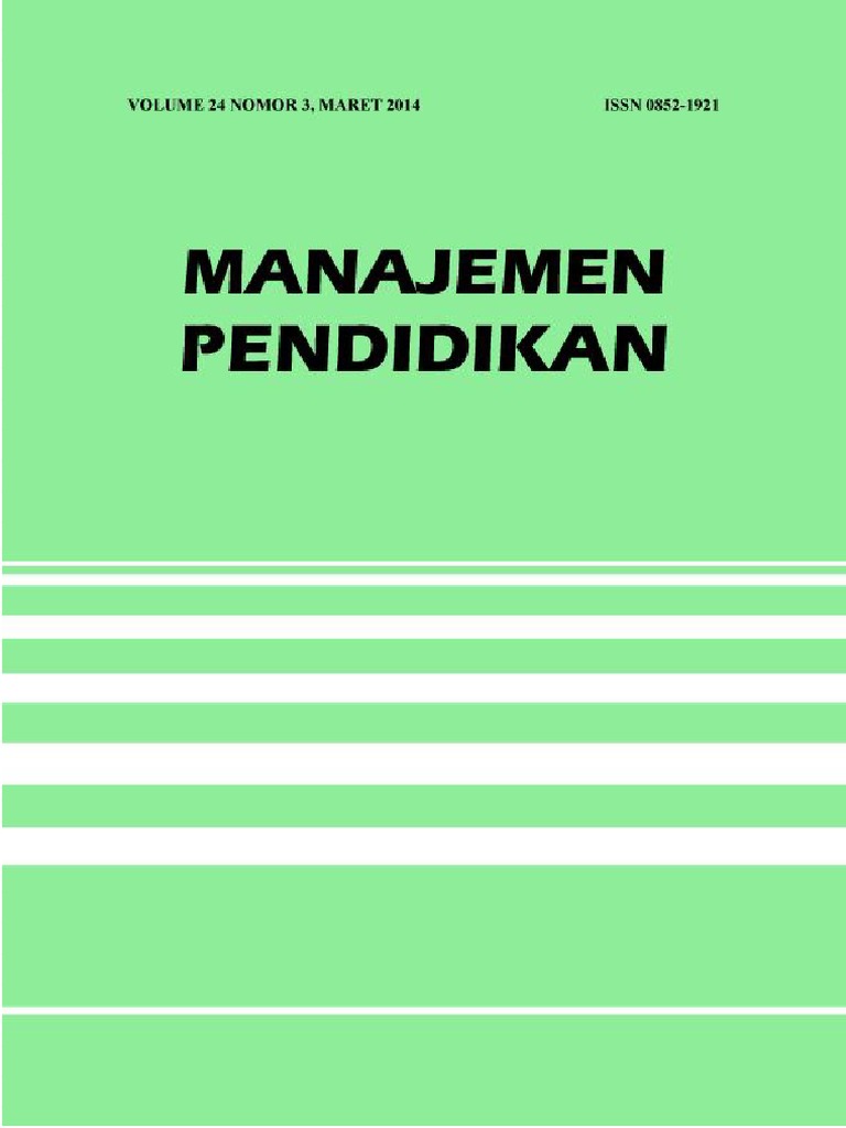 Jurnal Manajemen Pendidikan Volume 24 No. 3 | PDF