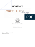 Akeelah & The Bee Production Notes