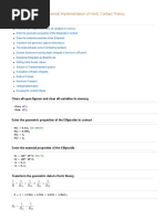 Matlab Tutorial For Numerical Implementation of Hertz Contact Theory