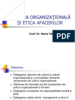 Cultura Organizationala Si Etica