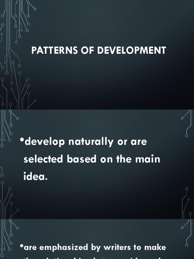 Patterns of Development