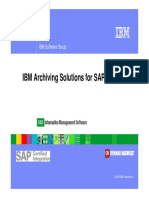 IBM Archiving Solutions For SAP: IBM Software Group IBM Software Group
