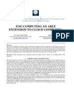 FOG COMPUTING AN ABLE EXTENSION TO CLOUD COMPUTING Research Paper - New