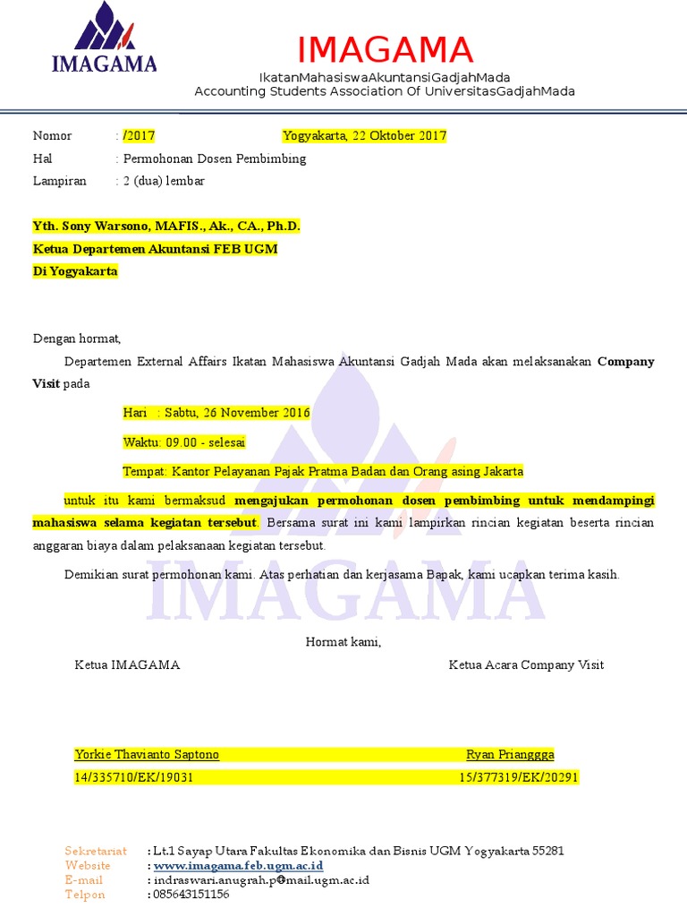 Contoh Surat Permohonan Dosen Pembimbing2