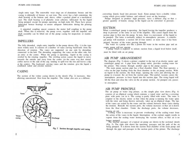 Pumps and Coolers A Technical Explanation of Centrifugal Pumps