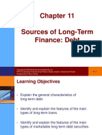 Sources of Long-Term Finance: Debt