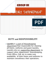 Laundry Department Presentation