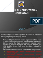 Nilai - Nilai Kemenkeu