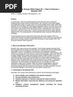 (Data Center Energy White Paper 02) How To Choose A Modular UPS