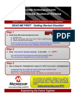 READ ME FIRST: Getting Started Checklist: Microchip Technical Training