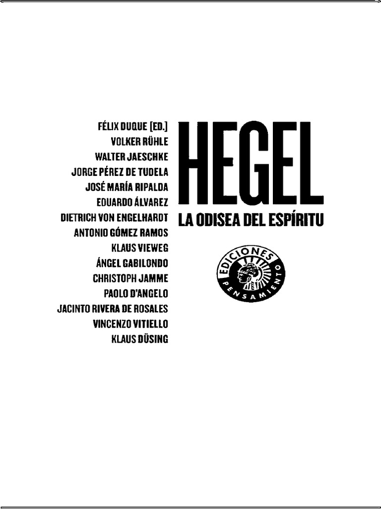 Www Iom Sd Xxxx Com - Autores Varios - Hegel. La Odisea Del Espiritu PDF | PDF | Science |  TecnologÃ­a (general)
