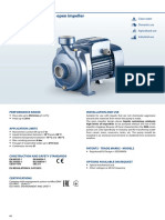 Centrifugal Pumps With Open Impeller: Installation and Use Performance Range