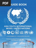Guide Book to Asia Youth International Model United 