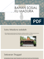 Perubahan Sosial Suku Madura