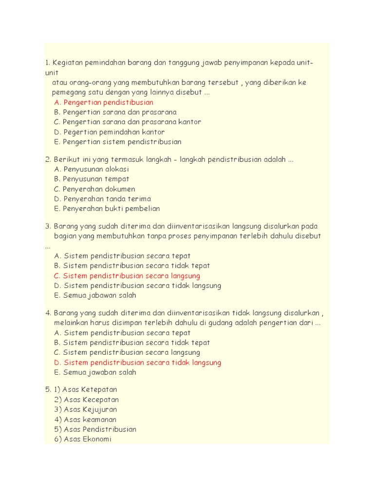 Soal Dan Jawaban Sarana Dan Prasarana Kelas 12 Bagikan Kelas