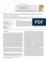 Effectiveness-NTU Correlation For Low Temperature PCM Encapsulated in Spheres