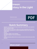 Presentation on Symeon Ecstasy in the Light