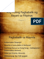 Ang Huling Pagbabalik NG Bayani Sa Pilipinas