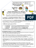 Cours TIAC Toxiinfections Bacteries Aliments Poly