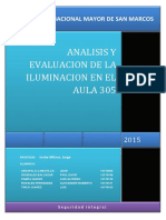 Analisis y Evaluacion de La Iluminacion en El Aula 305