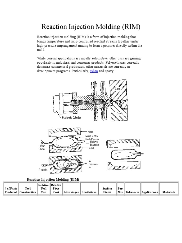 Reaction Injection Molding | PDF | Polyurethane | Materials